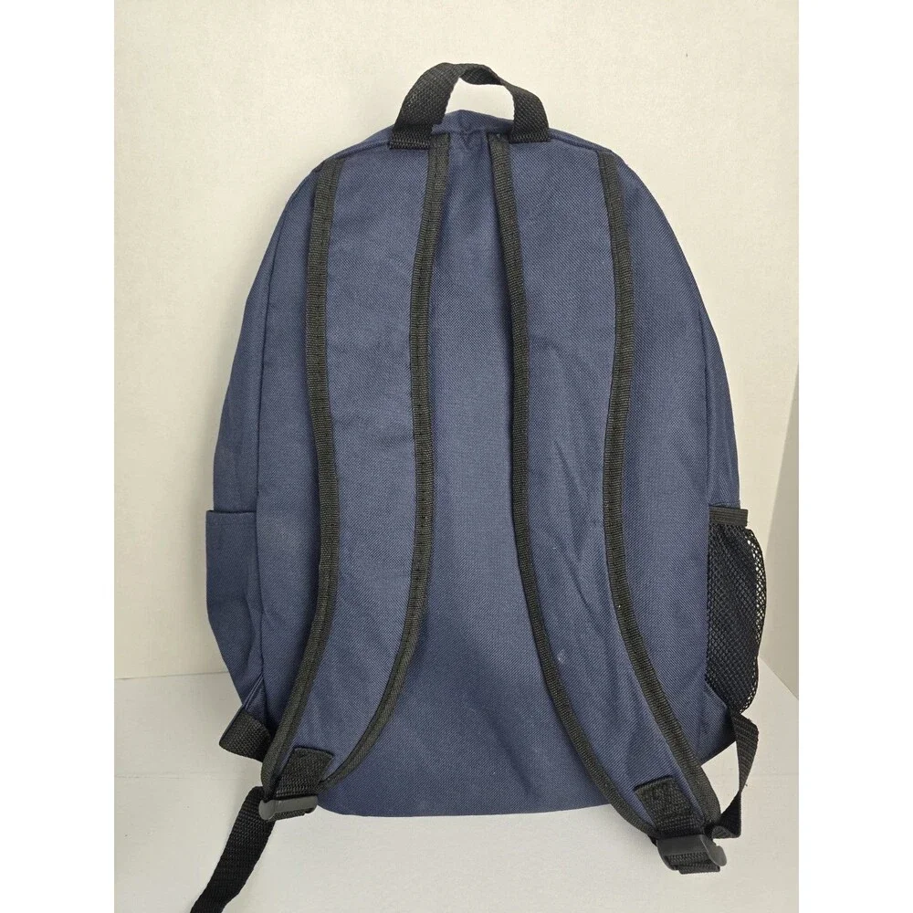 Navy Blue Backpack School Travel Laptop Book Bag Everyday Casual Unisex Backpack